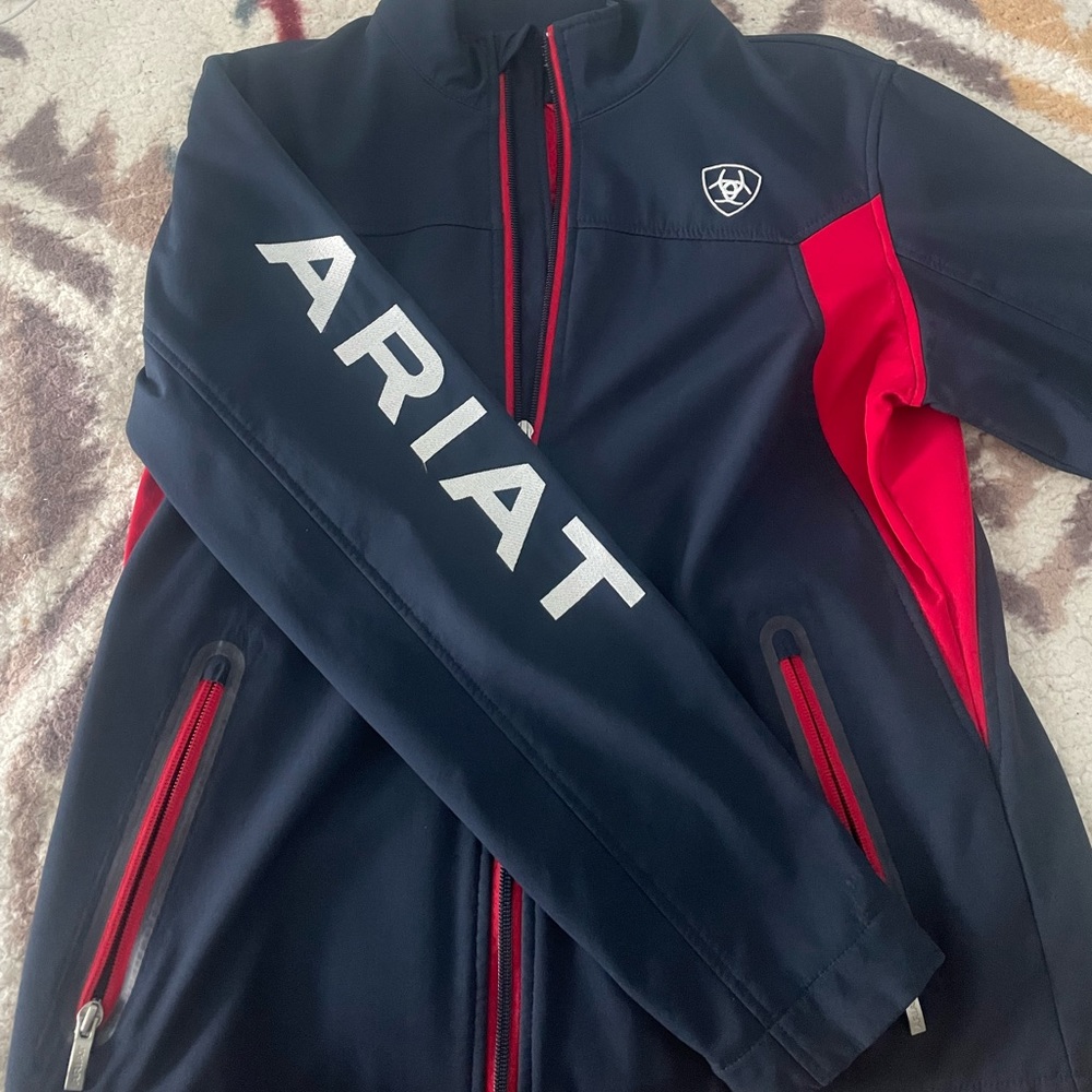 Ariat Navy and Red Softshell Jacket